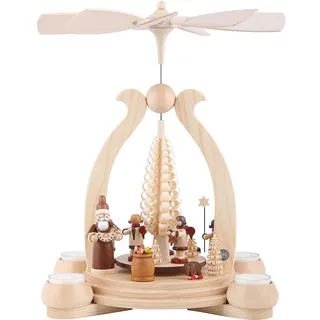 gmbh müller Müller Bogenpyramide Bescherung 34cm Erzgebirge