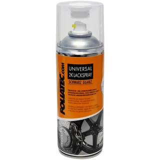 FoliaTec Universal 2K Lackspray schwarz glänzend 400 ml