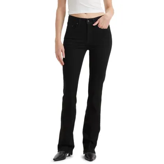 Levi's 725 Bootcut Jeans mit hohem Bund in Schwarz-W30 / L28