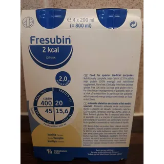 Fresubin 2kcal DRINK Vanille, 200 ml - Trinknahrung - 4 EasyDrinks