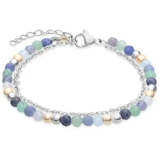 s.Oliver Anklet - Elegante Fußkette aus poliertem Edelstahl - silber - Ankerkette verstellbar bis 27 cm - wasserfest & hautfreundlich