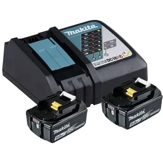 Makita Power Source Kit 18 V Li-Ion 2 x 5,0 Ah + DC18RC Ladegerät 197570-9