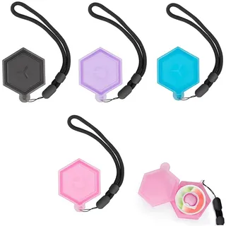 XFSRG 4 Pcs Trinkflaschen-Zubehör Set für Air Up Flasche Bunte Duft-Pods mit Handgelenkschlaufe Hochwertige Aufbewahrungsbox für Airup Pods Ideal für Unterwegs und Zuhause