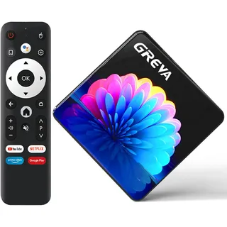 GREVA 8K Android TV Box 13.0 4GB RAM 32GB ROM RK3528, 2024 New Android Box Chipsatz Unterstützung WiFi6 HDR10 BT5.0 USB3.0 HDMI 2.0 10/100M Ethernet LAN 3D HD Smart TV Box Bluetooth Internet TV Box