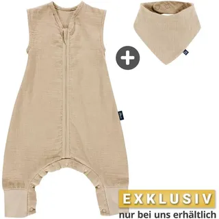 Alvi Alvi, Sommer-Schlafsack mit Füssen Musselin / Sleep-Overall (70 cm,