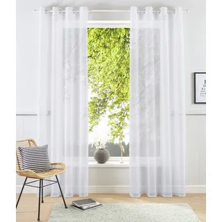 OTTO home XANA Ösen 145 x 175 cm Weiß