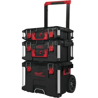 Milwaukee PACKOUT Koffer/Trolley Set 3-teilig rot/schwarz 41,0 x 29,0 x 56,0 cm