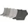 Sneakersocken 3 Paar Grau 43-46