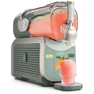 Ninja SLUSHi XL Slush-Eismaschine mit SlushAssist-Technologie, großes Fassungsvermögen von 3,7 l (maximale Füllmenge 2.840 ml), für Slush, gefrorene Cocktails und mehr, Grün FS601EUGN