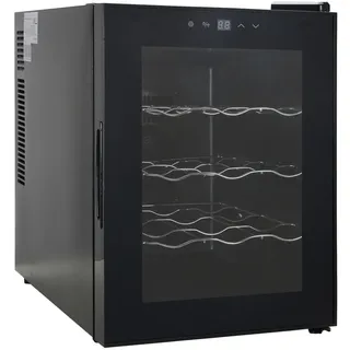 Atrigo Weinkühlschrank, Schwarz, Metall, Kunststoff, Glas, F, 35.9x53x54.7 cm, Küchen, Küchenelektrogeräte, Kühl- & Gefrierschränke, Weinkühlschränke