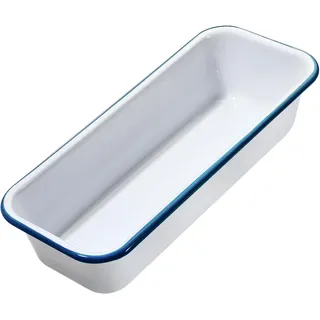 webake Brotbackform Emaille Kastenform Brotform 30cm Rechteckige Backform für Kuchen, Toastbrot, 30 x 11 x 7 cm