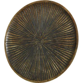 MARELIDA Dekoteller aus Mangoholz in braun - D: 29cm | Gr.: onesize