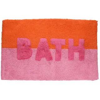 Rex London Badematte 'Bath' ca. 80 x 50 cm orange/pink Badteppich