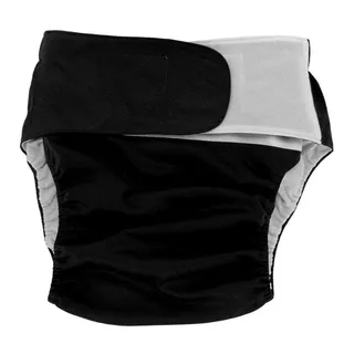 Windeln Für Erwachsene, Wiederverwendbare Stoffwindeln Für Erwachsene Anti-Seitliches Auslaufen Windelwindeln Verstellbare Große Windel, Für Ältere Und Behinderte Pflege (schwarz)