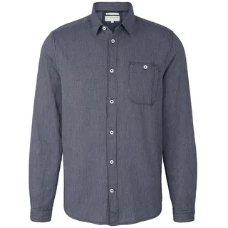 Tom Tailor Hemd - Weiß,Dunkelblau - M