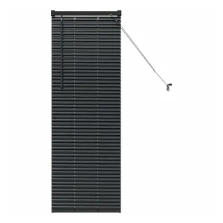 vidaXL Balkenjalousien Schwarz 130 x 55 cm Aluminium