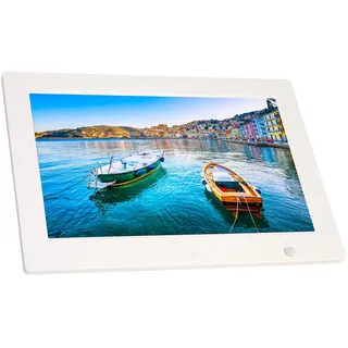 13 Zoll Digitaler Bilderrahmen, 1080P Digitaler Bilderrahmen mit Bildvorschaufunktion Elektronischer 180-Grad-Weitwinkel-Bilderrahmen Eingebaute Uhr, Wecker und Kalender