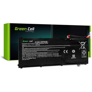 Green Cell AC14A8L AC15B7L Akku für Acer Laptop (3800mAh 11.4V Schwarz)