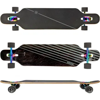 RAVEN Longboard Skateboard für Kinder Erwachsene Jungen Mädchen | Aluminium Trucks | PU Räder | ABEC-9 Chrome Kugellager | (Neox)