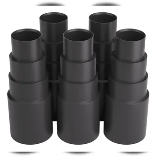 BAUHELD Staubsaugeradapter Schwarz 5 Stück