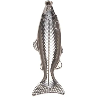 Sirxlevcy 1 Set Fisch Form HüFt Flasche 5Oz Flasche Mini Flasche Edelstahl Trink Geschirr für Den AußEn Bereich