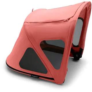 Bugaboo Fox und Fox Cub Sonnendach mit Lüftungsfenstern, ausziehbar für zusätzlichen und optimalen Sonnenschutz, wasserabweisend, kompatibel mit allen Bugaboo Fox und Fox Cub Modellen, Sunrise Red