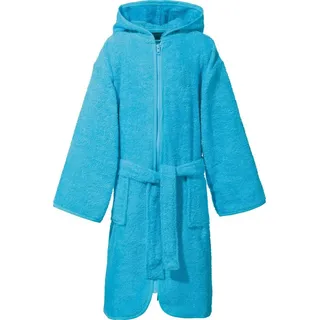 Erwin Müller Kinderbademantel Kinder-Kapuzenbademantel, Rückenlänge: 75 cm, Frottier, mit Kapuze/mit Aufsatztasche: /Reißverschluss:, V03, Walk-Frottier Uni grün Rückenlänge: 75 cm | 122/128