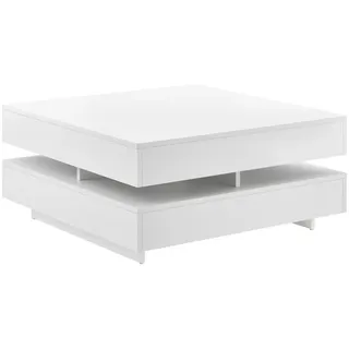 [en.casa] Märsta Weiß Spanplatte 75 x 35,5 x 75 cm