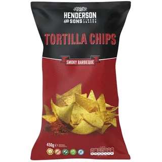 Henderson & Sons Henderson and Sons Smoky Barbeque Tortilla Chips glutenfrei 450g