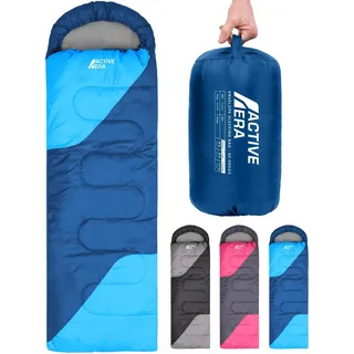 Active Era Schlafsack Premium 3-4 Seasons Wasserresistent Lightweight Blue 0° - Blau