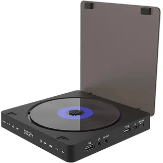 DVD-Player für Fernseher, HD 1080P, tragbarer CD-VCD-Hifi-Stereo-Video-Player, funktioniert für Projektor mit HDMI-Kabel-Fernbedienung und USB-Eingang