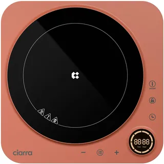 Ciarra Einzel-Induktionskochplatte Induktionskochfeld 1 Platte 2000W Einzelkochplatte Touch-Control VM1TIHA-O