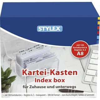 Stylex Karteikasten DIN A8 100 St.