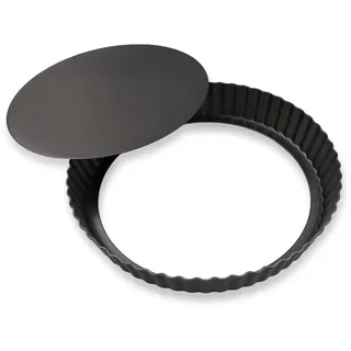 SZCXDKJ Tarteform,Quicheform,Non-Stick Mit Hebeboden Torte Baking Pan,Obstkuchenform,Blechform für Tarte und Quiches,Pie Form,Runde Backform Tartelette Förmchen Tortenbodenform Obstbodenform (22cm)