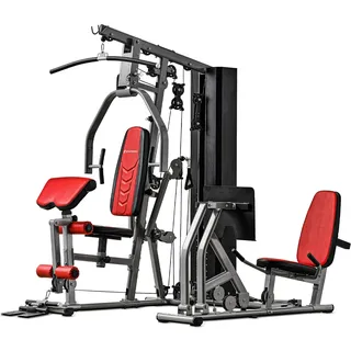 Sportstech Kraftstation HGX300, 40+ Übungsvariationen, Ganzkörpertraining, extrem stabile Konstruktion, mit robuster EVA-Polsterung