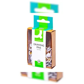 Connect Q-connect Reißnägel - kunststoffüberzogen, weiß,