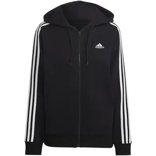 adidas Essentials 3-Streifen French Terry Regular Kapuzenjacke Black / White XL