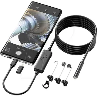 GOSCAM GT4501D - Endoskop, 2 MP, Ø 8 mm, 5 m, Dual, für iOS und Android Smartphon