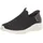 Slip-Ons Damen Schwarz/Blau/Weiß Weite