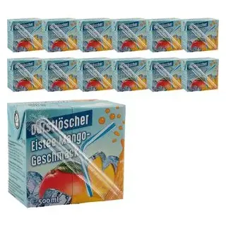 Durstlöscher Eistee Mango, je 0,5 Liter, 12 Stück