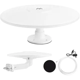 Maclean Brackets Maclean Antena Wielokierunkowa Dvb-T/T2 Hevc Aktywna Camper Centralne Mocowanie Kabla Mctv-104 (DVB-T / -T2), SAT Spiegel + SAT Antennen, Weiss