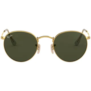 Ray-Ban Round Metal RB3447 001 53-21 polished gold/green classic