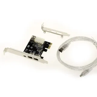 KALEA-INFORMATIQUE PCI Express PCIe auf FireWire 400 IEEE1394a 2+1 6-Punkt- und 4-Punkt-Ports Controller-Karte mit Via VT6315 Chipsatz. Mit Ilink-Kabel und Low- und HIGH-Profile-Winkeln.
