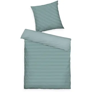 Tom Tailor MEDIUM STRIPES Renforcé Türkis 135 x 200 cm + 80 x 80 cm