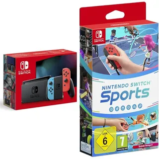 neon blau/rot Sports Bundle