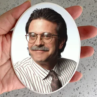 Bethel Personalisierte Gedenkfoto-Kachel, 2,54-40,64 cm wasserfeste Keramik-Porzellan-Bilder für Grabsteine, Grabschmuck, Grabplatten, ovale personalisierte Foto-Gedenkplakette