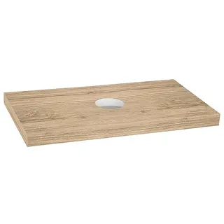 Konsole Blata Asteiche, mit Bohrung, mit Halterung, 900 x 56 x 510 mm - 93 158 77