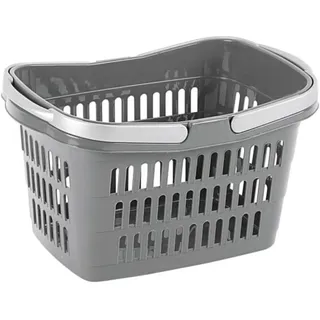 Rival Einkaufskorb mit 2 Griffen klein 39 x 24 x 23 cm grau
