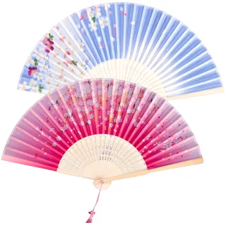 2 Stück fächer,handfächer,fecher,fecher damen,hand fan,fächer holz,fächer klein,handfächer stabil