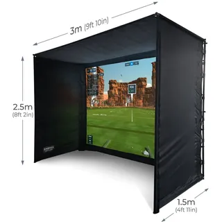 SimSpace Golf Simulator Kabine - 3W x 2.5H x 1.5D Mtr - 3W x 2.5H x 1.5D Mtr